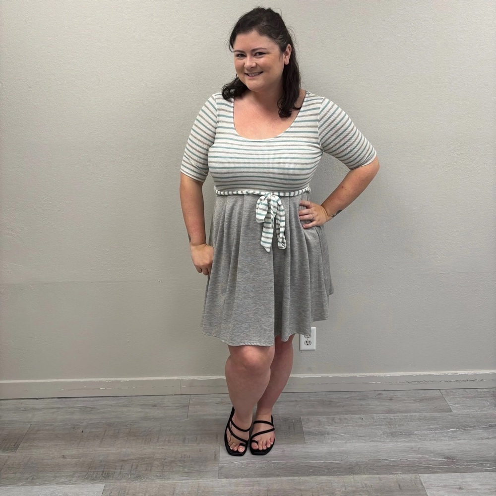 ModCloth Fervour Striped Dress - Size Large